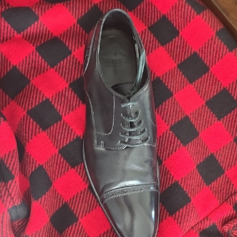 Hugo Boss Black Leather Oxford Shoes - Picture 3 of 4
